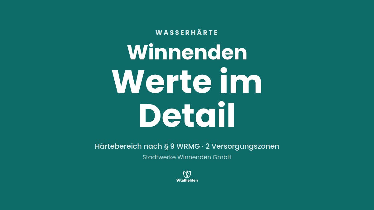 Wasserhärte in Winnenden, Wert nicht veröffentlicht, Versorger Stadtwerke Winnenden GmbH