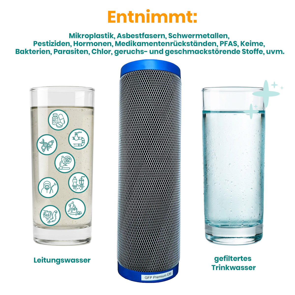 Filtereinsatz Carbonit GFP EM Premium Entnahme