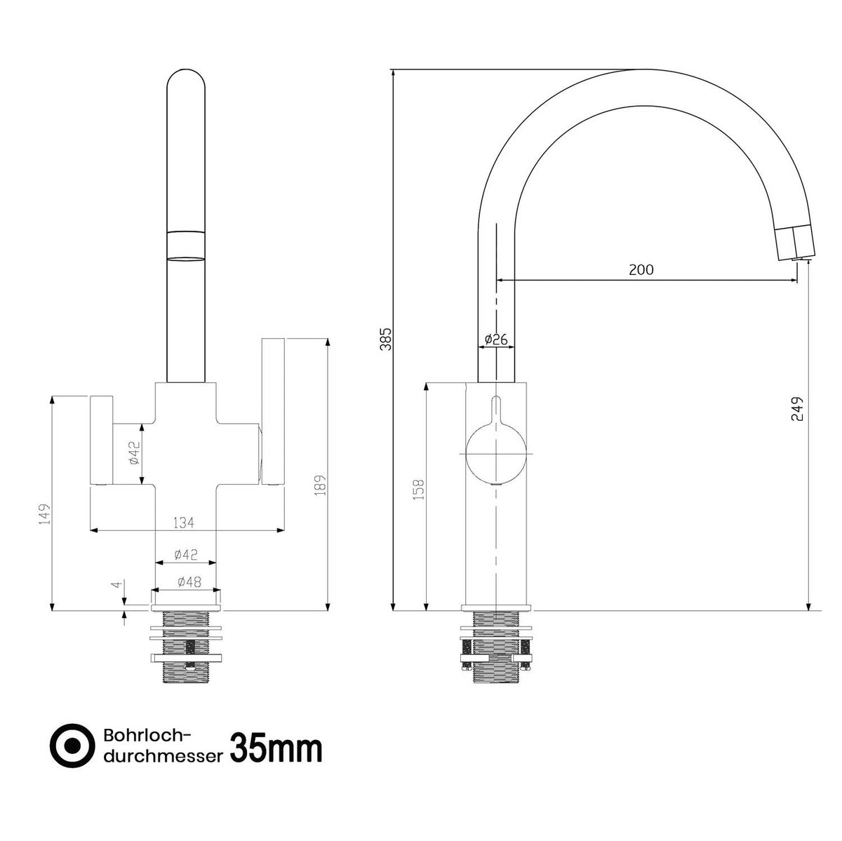 3-4-Wege-Kuechenarmatur-Furore-Neo_Massangaben