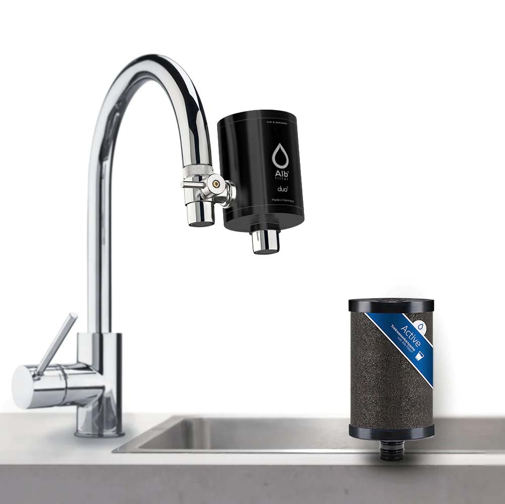 Alb Duo Wasserhahnfilter (schwarz)
